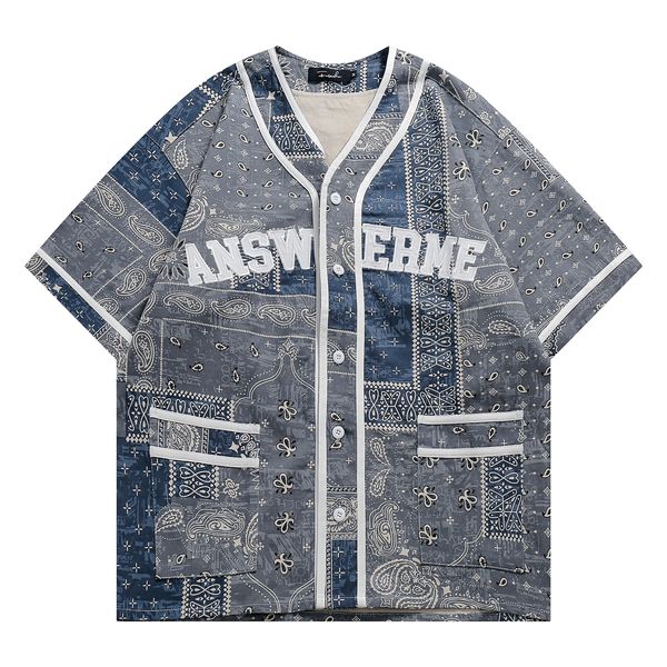 22ss fuseeho new street vintage splicing short sleeve shirts tee jacquard letter embroidery shirt shorts summer fashion men women t-shirt sh, White;black
22ss fuseeho new street vintage splicing short sleeve shirts tee jacquard letter embroidery shirt shorts summer fashion men women t-shirt sh, White;black