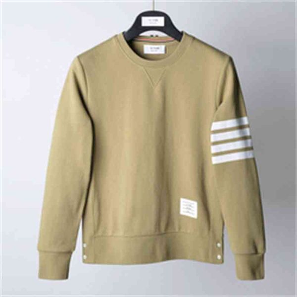 sweatshirt classic cotton khaki engineered 4 strips jersey sweatshirt men o neck slim casual, Black
sweatshirt classic cotton khaki engineered 4 strips jersey sweatshirt men o neck slim casual, Black