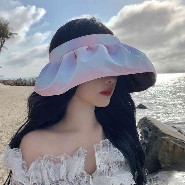 hats japanese sunscreen female summer gradient shell empty sunshade outdoor beach anti ultraviolet sun, Blue;gray
hats japanese sunscreen female summer gradient shell empty sunshade outdoor beach anti ultraviolet sun, Blue;gray