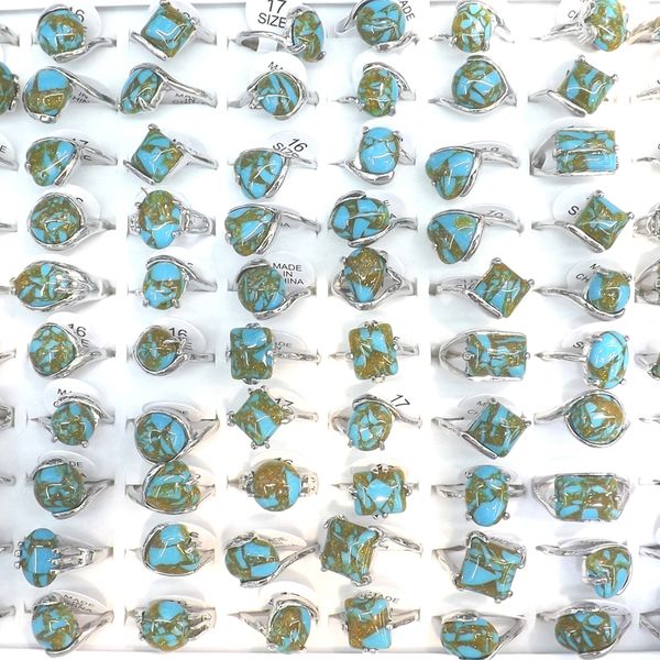 natural turquoise rings with green decorative pattern 50pcs/lot size mixed, Golden;silver
natural turquoise rings with green decorative pattern 50pcs/lot size mixed, Golden;silver