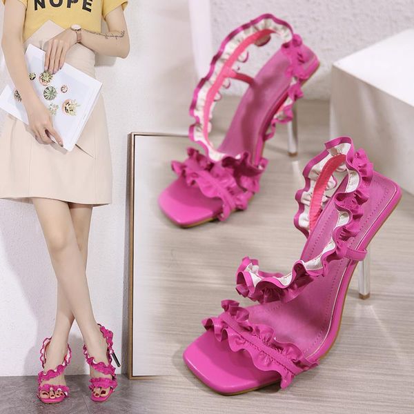 sandals fashion women shoes desinger female high heels square toe luxury girls big size high-heeled summer party, Black
sandals fashion women shoes desinger female high heels square toe luxury girls big size high-heeled summer party, Black
