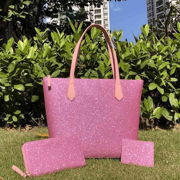 designer tote bling bling shopping bag women handbag one shoulder large star wallet card bag 3 piece set 220621
designer tote bling bling shopping bag women handbag one shoulder large star wallet card bag 3 piece set 220621