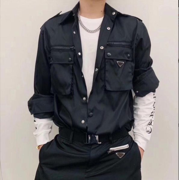 fashion classic inverted triangle long sleeve shirts men p double pocket waterproof man casual shirt w427, White;black
fashion classic inverted triangle long sleeve shirts men p double pocket waterproof man casual shirt w427, White;black
