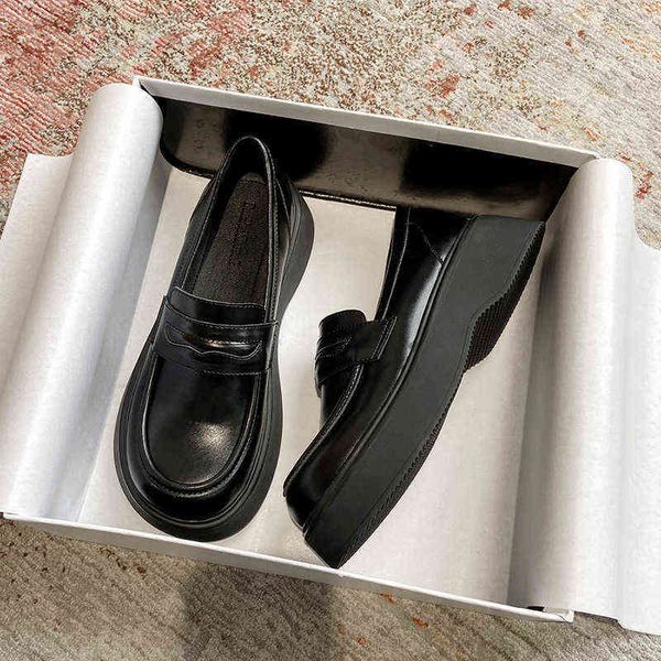 dress shoes lefu women's thick soles 2022 spring and autumn new british style round head versatile small leather college single 220808, Black
dress shoes lefu women's thick soles 2022 spring and autumn new british style round head versatile small leather college single 220808, Black