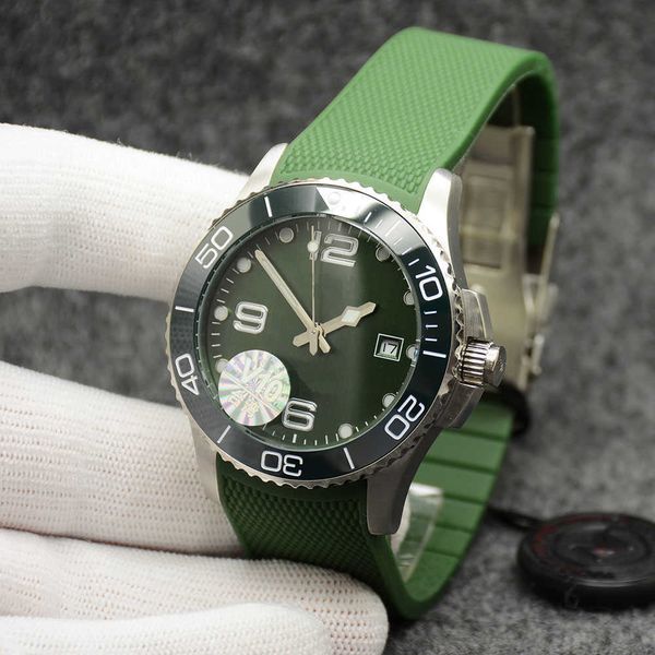 conquest mens 41mm watches automatic mechanical movement rubber strap concas ceramic bezel with hydroconquest hardlex glass markings green, Slivery;brown
conquest mens 41mm watches automatic mechanical movement rubber strap concas ceramic bezel with hydroconquest hardlex glass markings green, Slivery;brown