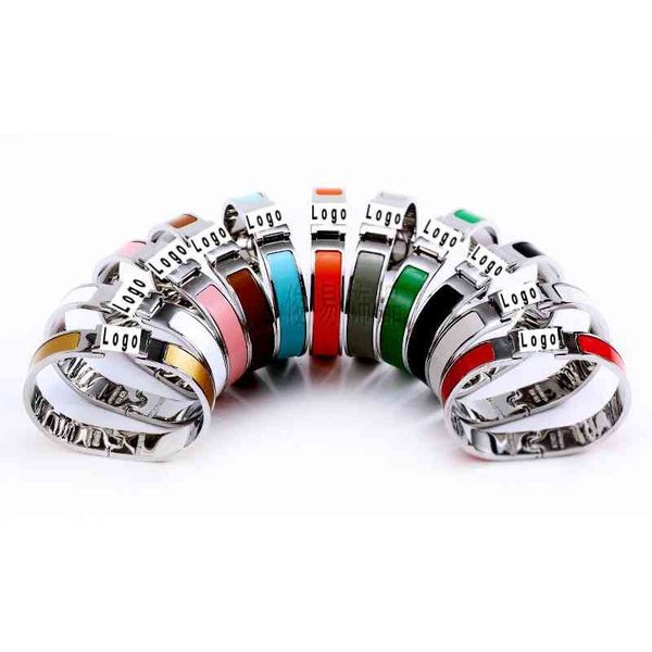 h letter width 1:1 high version 18k rose gold male and female couple bracelet emma enamel, Black
h letter width 1:1 high version 18k rose gold male and female couple bracelet emma enamel, Black