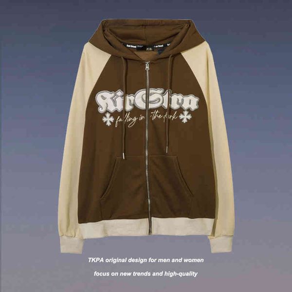 tkpa american vibe sweater men and women ins national tide hiphop high street coat hoodie, Black
tkpa american vibe sweater men and women ins national tide hiphop high street coat hoodie, Black