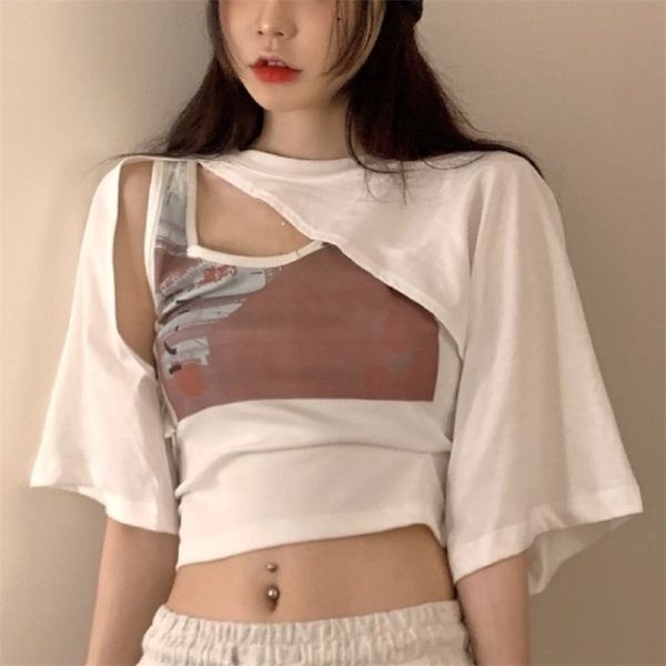 y2k crop ladies korean blouse woman collection autumn short sleeve tshirts elegant style 2 piece set 220728, White
y2k crop ladies korean blouse woman collection autumn short sleeve tshirts elegant style 2 piece set 220728, White