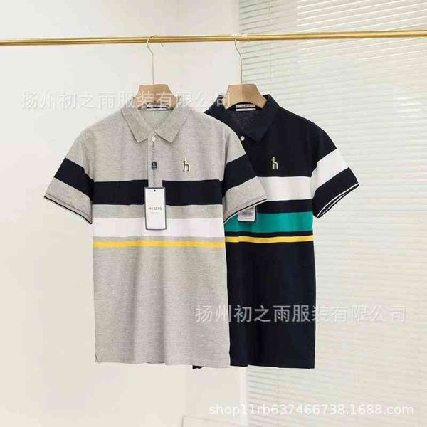 hazzys haggis hugo embroidery wide stripe color bead ground mesh skin friendly cotton short sleeve polo shirt, White;black
hazzys haggis hugo embroidery wide stripe color bead ground mesh skin friendly cotton short sleeve polo shirt, White;black