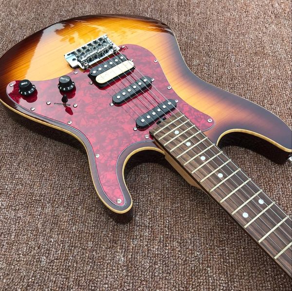 custom shop electric guitar sunburst color tiger flame maple alder body rosewood fingerboard guitarra
custom shop electric guitar sunburst color tiger flame maple alder body rosewood fingerboard guitarra