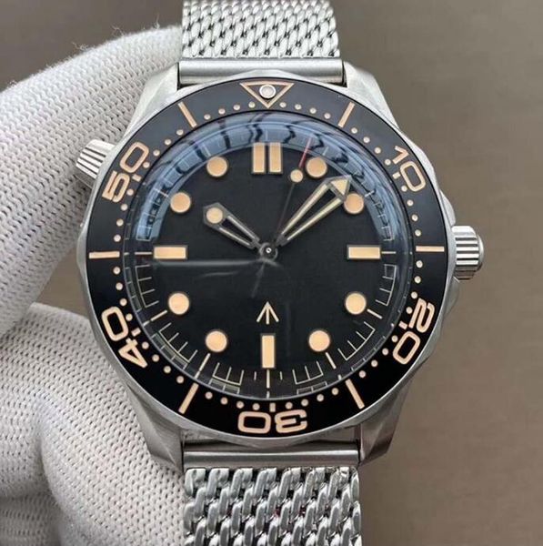 ceramic bezel nttd 42mm no time to die men orologio sapphire mens watches automatic movement mechanical montre de luxe watch james bond 007, Slivery;brown
ceramic bezel nttd 42mm no time to die men orologio sapphire mens watches automatic movement mechanical montre de luxe watch james bond 007, Slivery;brown
