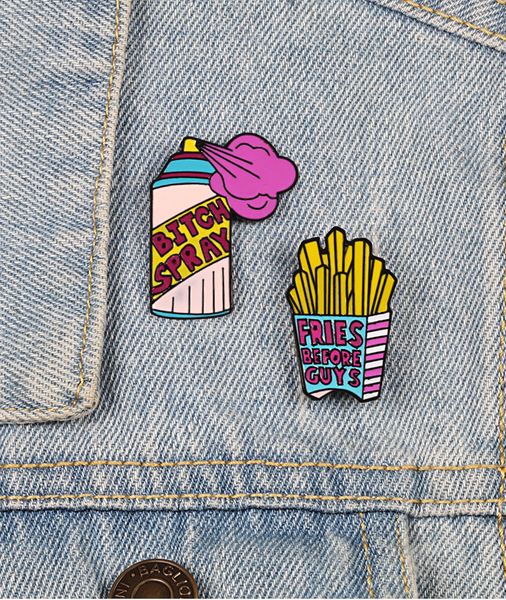 cartoon pins repellent fries brooches funny cute remover spray enamel pins cleaning denim bag badge for women jewelry lapel pins, Blue
cartoon pins repellent fries brooches funny cute remover spray enamel pins cleaning denim bag badge for women jewelry lapel pins, Blue