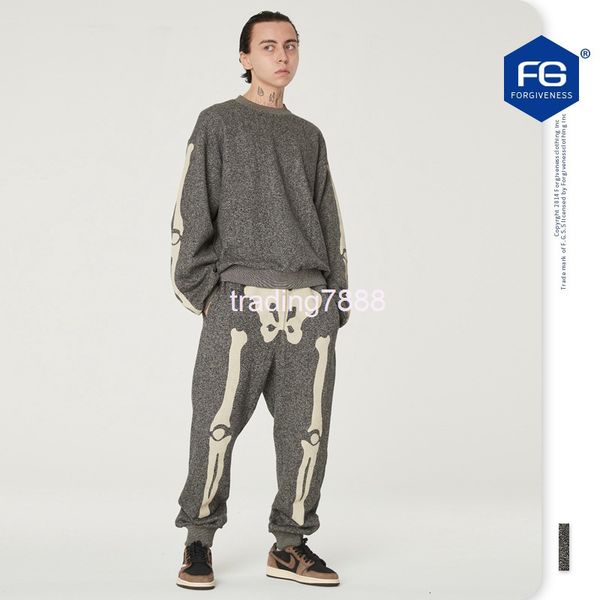 men's shorts fg men's wear | autumn and winter fashion brand skeleton hirata hehong loose terry leggings pants c9ke, White;black 
men's shorts fg men's wear | autumn and winter fashion brand skeleton hirata hehong loose terry leggings pants c9ke, White;black