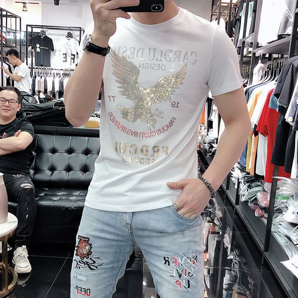 men's summer new short sleeved t-shirt slim sequin drill round neck bottoming shirt m--5xl, White;black
men's summer new short sleeved t-shirt slim sequin drill round neck bottoming shirt m--5xl, White;black