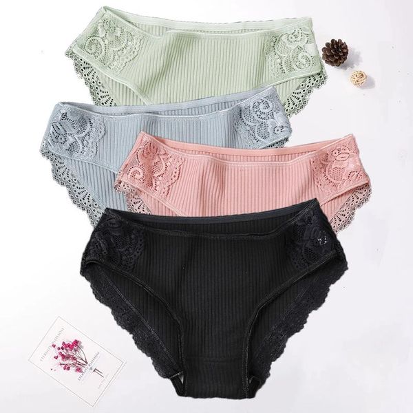 floral lace cotton women panties underwear briefs comfortable female underpants solid color pantys lingerie -xxl 3pcs set, Black;pink
floral lace cotton women panties underwear briefs comfortable female underpants solid color pantys lingerie -xxl 3pcs set, Black;pink