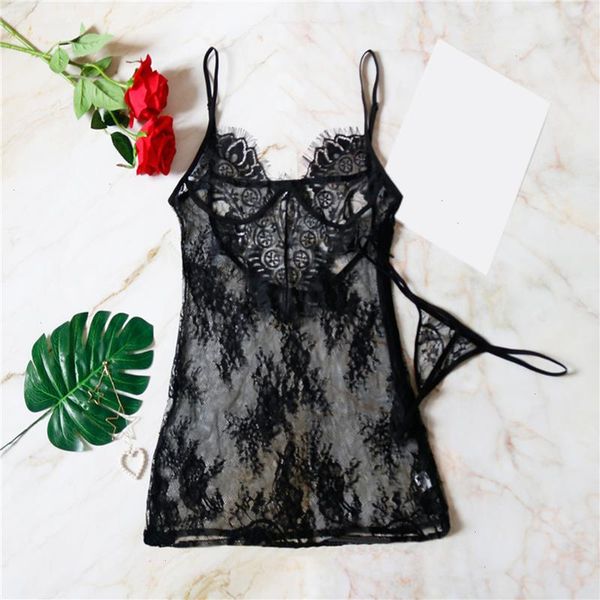 women lace black lingerie thong set sleepwear night dress backless transparent suspender, Black;red
women lace black lingerie thong set sleepwear night dress backless transparent suspender, Black;red