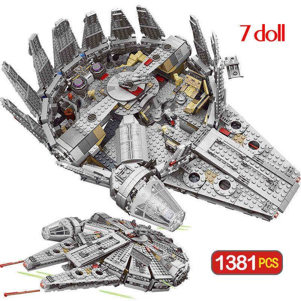pcs 1381 force awakens set compatible millennium 79211 falcon model building blocks toys for children kids g220707
pcs 1381 force awakens set compatible millennium 79211 falcon model building blocks toys for children kids g220707