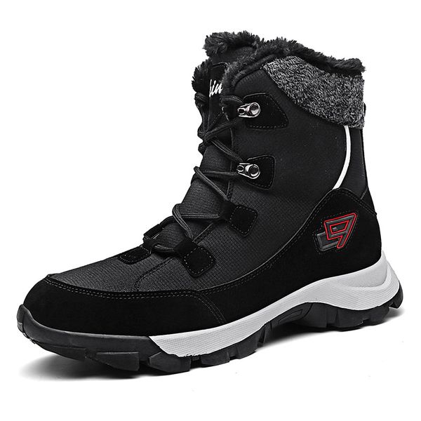 couples boots waterproof winter shoes women snow boots platform keep warm ankle boots with thick plush warm men boot, Black
couples boots waterproof winter shoes women snow boots platform keep warm ankle boots with thick plush warm men boot, Black