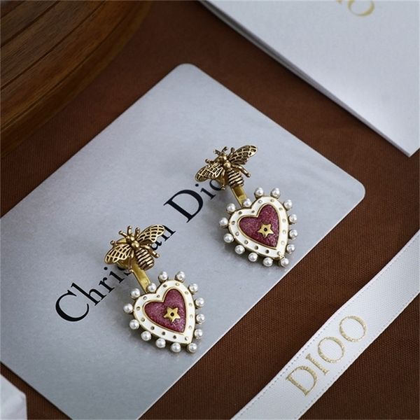 2022 36% off designer jewelry d family brass bee female letter pearl net red back hanging love earrings, Golden
2022 36% off designer jewelry d family brass bee female letter pearl net red back hanging love earrings, Golden