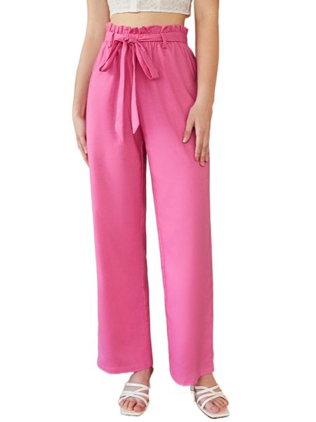 paper bag waist belted straight leg pants h6qq#, Black;white
paper bag waist belted straight leg pants h6qq#, Black;white