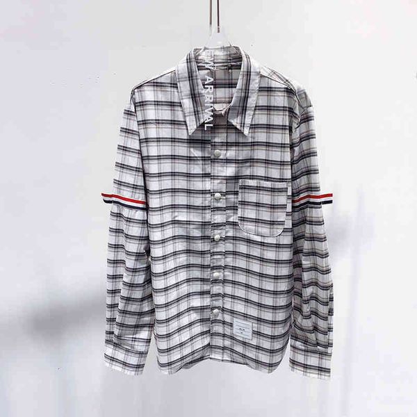 women's blouses shirts casual plaid patchwork coat women's french temperament color bar long sleeve loose summer shirt tv3u, White
women's blouses shirts casual plaid patchwork coat women's french temperament color bar long sleeve loose summer shirt tv3u, White