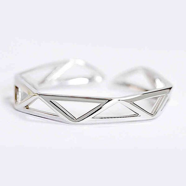 rings creative diamond ring female ins japanese and korean temperament simple personality hollowed out geometric triangle, Silver
rings creative diamond ring female ins japanese and korean temperament simple personality hollowed out geometric triangle, Silver