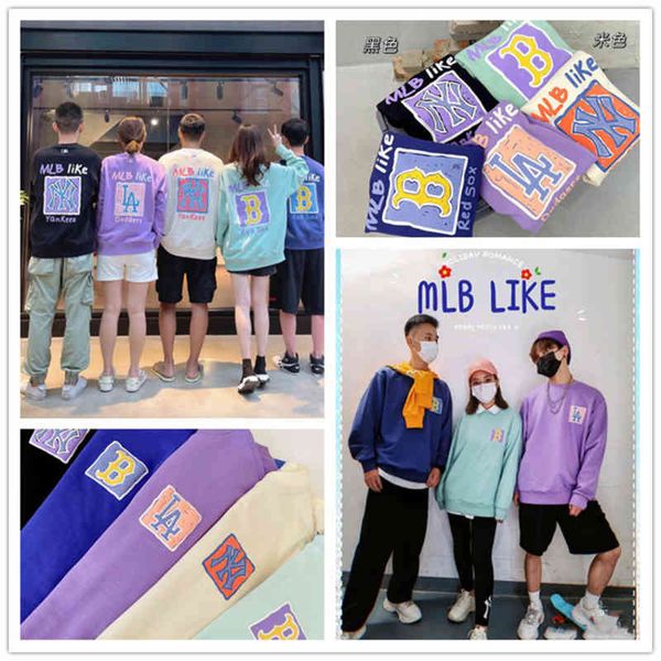 women's hoodies sweatshirts mlb square graffiti male and female couples 320g double yarn large terry three-dimensional printed sweater, Black
women's hoodies sweatshirts mlb square graffiti male and female couples 320g double yarn large terry three-dimensional printed sweater, Black