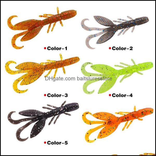 new crystal simation soft shrimp worms crank bait 6colors 5.5cm 1.4g 12pc/lot rubber sticks fishing lures drop delivery 2021 baits sports
new crystal simation soft shrimp worms crank bait 6colors 5.5cm 1.4g 12pc/lot rubber sticks fishing lures drop delivery 2021 baits sports