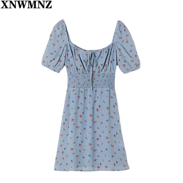 xnwmnz women chic red floral print blue vestidos short sleeve chiffon dress vintage elastic waist summer womens dress robe 210513, Black;gray
xnwmnz women chic red floral print blue vestidos short sleeve chiffon dress vintage elastic waist summer womens dress robe 210513, Black;gray