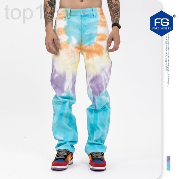 men's jeans designer fg menswear new fashion brand colorful tie dyed loose jeans in autumn and winter 2020 jqq9, Blue
men's jeans designer fg menswear new fashion brand colorful tie dyed loose jeans in autumn and winter 2020 jqq9, Blue