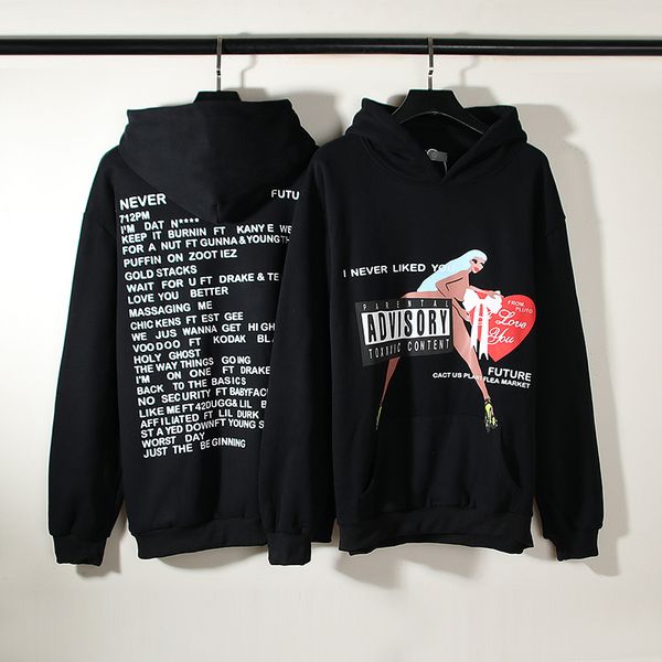 black sweatshirts hoodies men women funny print pullover hoode hip hop pullovers 23ss
black sweatshirts hoodies men women funny print pullover hoode hip hop pullovers 23ss