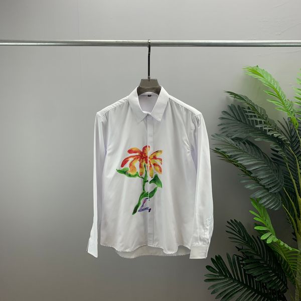 men's casual shirts autumn new design chest watercolor floral print white shits light luxury designer shirt -xxxl, White;black
men's casual shirts autumn new design chest watercolor floral print white shits light luxury designer shirt -xxxl, White;black