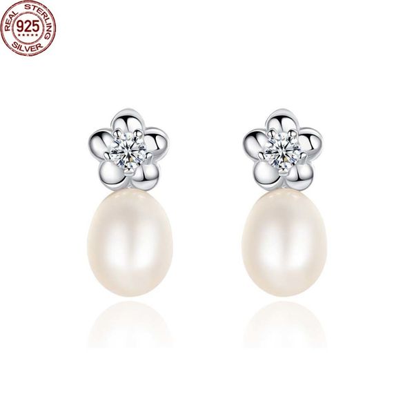 new arrival babiqu brand design simple flower natural pearl stud earring for women pure 925 silver freshwater wedding earrings jewelry, Golden;silver
new arrival babiqu brand design simple flower natural pearl stud earring for women pure 925 silver freshwater wedding earrings jewelry, Golden;silver
