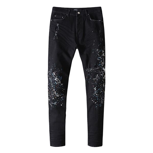 20ss mens designer jeans distressed ripped biker slim fit motorcycle denim for men s fashion jean mans pants pour hommes real jeans #161, Blue
20ss mens designer jeans distressed ripped biker slim fit motorcycle denim for men s fashion jean mans pants pour hommes real jeans #161, Blue