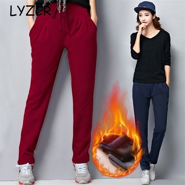 warm fleece women's pants winter big size loose harem thick velvet pants for women high waist pants woman 5xl winter trousers 201228, Black;white
warm fleece women's pants winter big size loose harem thick velvet pants for women high waist pants woman 5xl winter trousers 201228, Black;white