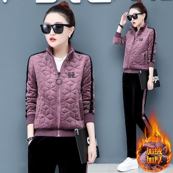velvet tracksuit for women winter female fashion large size jacketspants suits womens plus size velvet twopiece sets y201128, White
velvet tracksuit for women winter female fashion large size jacketspants suits womens plus size velvet twopiece sets y201128, White