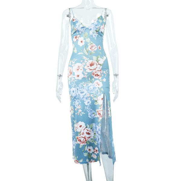 casual dresses high quakity woman sleeveless floral low cut backless medium length split suspender dress, Black;gray
casual dresses high quakity woman sleeveless floral low cut backless medium length split suspender dress, Black;gray