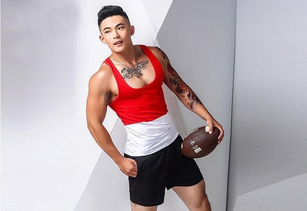 men' vest sleeveless split breathable sportswear private customized boythor 220607, White;black
men' vest sleeveless split breathable sportswear private customized boythor 220607, White;black