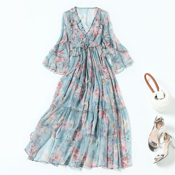 casual dresses summer silk qiaoqi ethnic style mulberry high waist printed dress broken flower dress q0ee, Black;gray
casual dresses summer silk qiaoqi ethnic style mulberry high waist printed dress broken flower dress q0ee, Black;gray