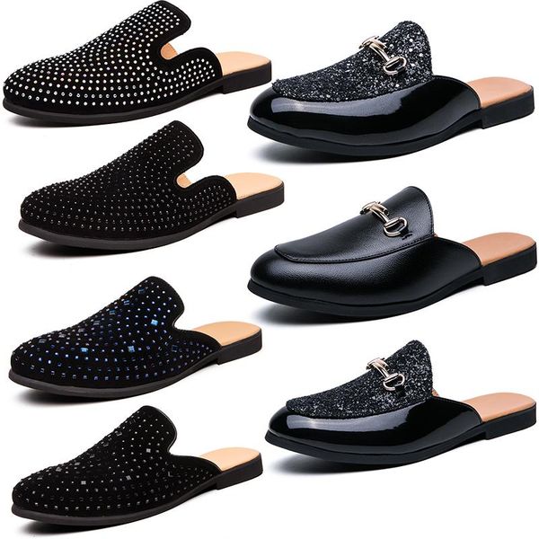 designer slippers rhinestones princetown loafers genuine leather flats mules classic casual shoes slipper metal buckle slip-on shoes slides, Black
designer slippers rhinestones princetown loafers genuine leather flats mules classic casual shoes slipper metal buckle slip-on shoes slides, Black