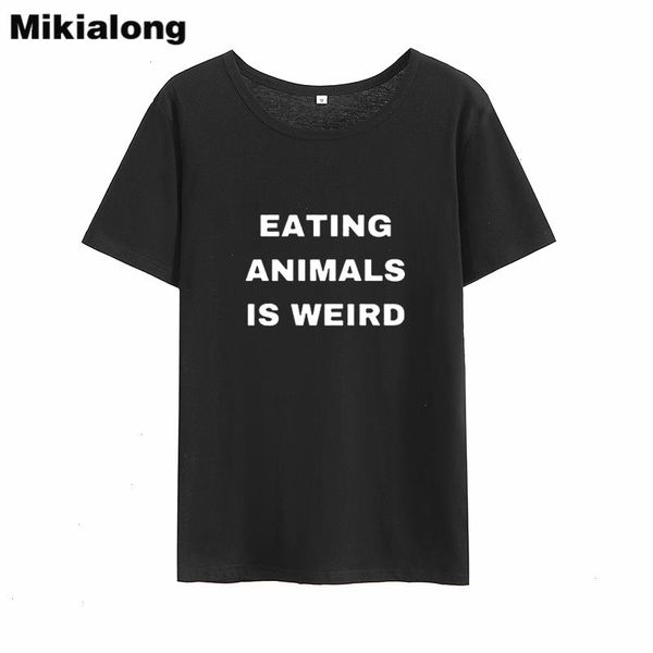 eating animals weird t shirts t-shirt women summer vegan cotton printed tee shirt femme black, White
eating animals weird t shirts t-shirt women summer vegan cotton printed tee shirt femme black, White