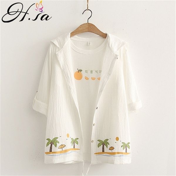 hsa women blouse and shirt long sleeve sunsreen summer blusas hooded beach style room casual button up blusa de mujer ins 210716, White
hsa women blouse and shirt long sleeve sunsreen summer blusas hooded beach style room casual button up blusa de mujer ins 210716, White