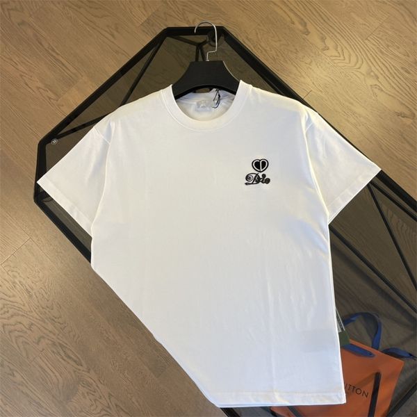 clothing 2022 spring and summer new couple scrawled embroidery round neck short sleeve t-shirt casual men's and women's style, White
clothing 2022 spring and summer new couple scrawled embroidery round neck short sleeve t-shirt casual men's and women's style, White