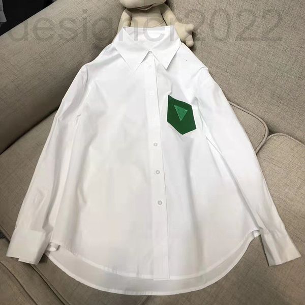 women's sweaters designer early spring and summer chest pocket bv green triangle shirt women's fashion lapel shirt fmi0, White;black
women's sweaters designer early spring and summer chest pocket bv green triangle shirt women's fashion lapel shirt fmi0, White;black