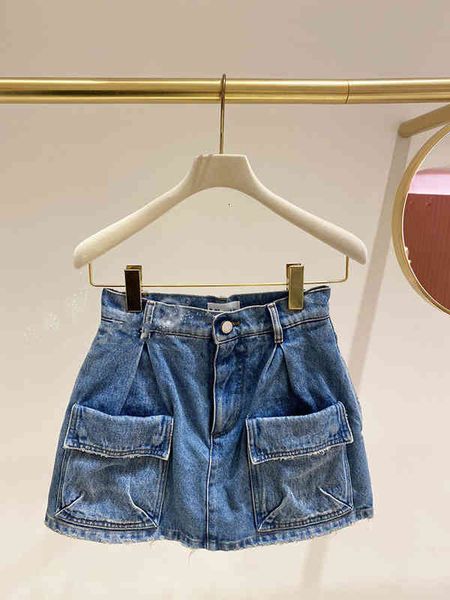 women's jeans niche spring summer high rise waist closed casual pants pocket splicing versatile denim shorts skirt women, Blue
women's jeans niche spring summer high rise waist closed casual pants pocket splicing versatile denim shorts skirt women, Blue