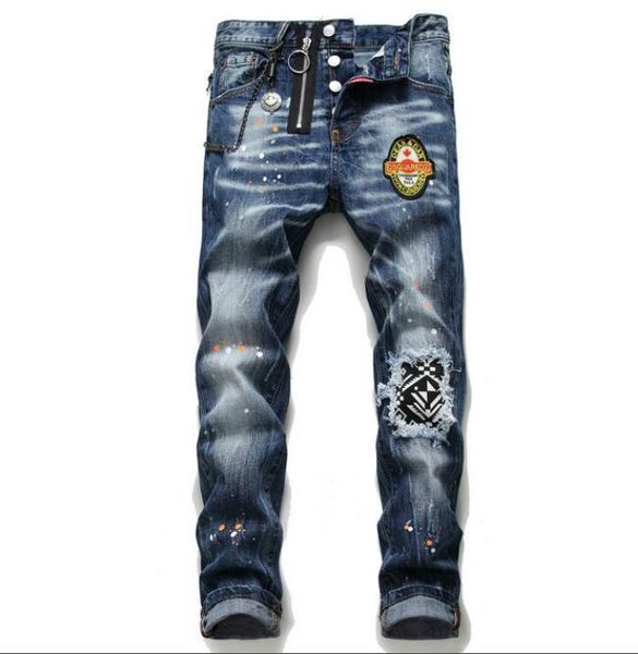 ripped d2 fit dsq slim dsquare biker men's biker brand designers motorcycle jeans denim distressed for mens leisure fashi uls s s 4x1c, Blue
ripped d2 fit dsq slim dsquare biker men's biker brand designers motorcycle jeans denim distressed for mens leisure fashi uls s s 4x1c, Blue