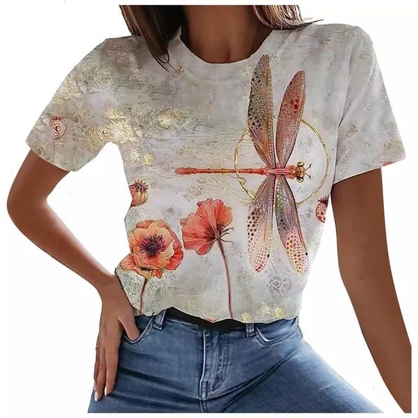 women t-shirt summer t shirts loose womens fashion printed xl3d abstract pattern cute, White
women t-shirt summer t shirts loose womens fashion printed xl3d abstract pattern cute, White