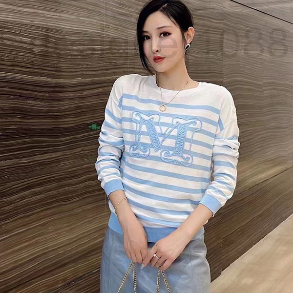 women's sweaters designer letter embroidery round neck striped knitted tencel sweater women's 2022 new loose casual style 7bbu, White;black
women's sweaters designer letter embroidery round neck striped knitted tencel sweater women's 2022 new loose casual style 7bbu, White;black
