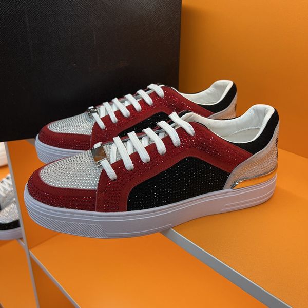 super-quality rhinestone strass sneakers for men shoes red bottoms sneakers velvet leather junior orlato men's trainers casual walking
super-quality rhinestone strass sneakers for men shoes red bottoms sneakers velvet leather junior orlato men's trainers casual walking