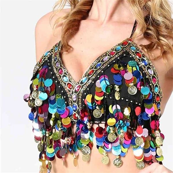 women sequin halter bra salsa belly dance boho festival club tribal colorful beading coins tassel lace-up cami 210325, White
women sequin halter bra salsa belly dance boho festival club tribal colorful beading coins tassel lace-up cami 210325, White